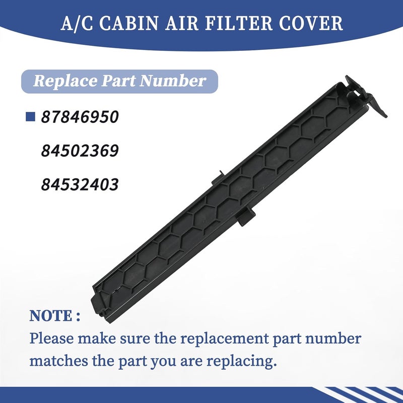 Getfarway 87846950 AC Cabin Air Filter Cover Plate Compatible with Chevrolet Silverado 2500 HD, for GMC Sierra 2500 HD 2019 2020 2021 2022 2023 2024 Replace 84502369 84532403 - Image 3